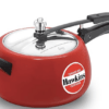 Hawkins Contura 5 Litre Aluminium Inner Lid Pressure Cooker, Ceramic Coated Handi Cooker, Tomato Red (Ctr50), 5 Liter